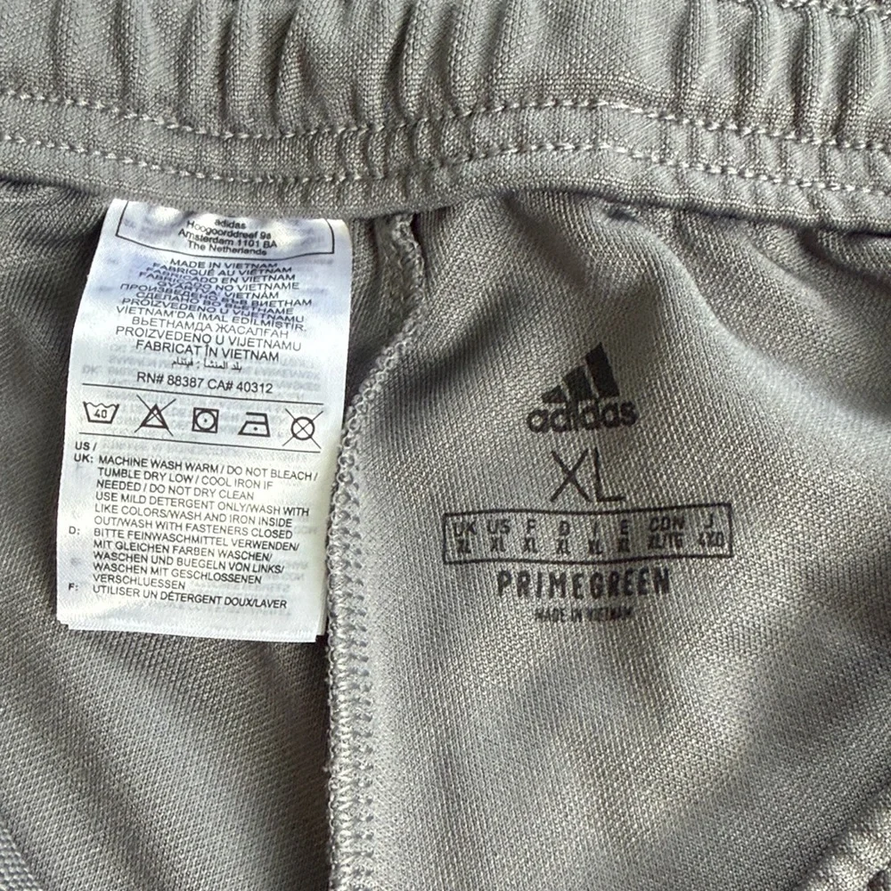Adidas Charcoal Joggers with White Accents - Picture 3 of 3